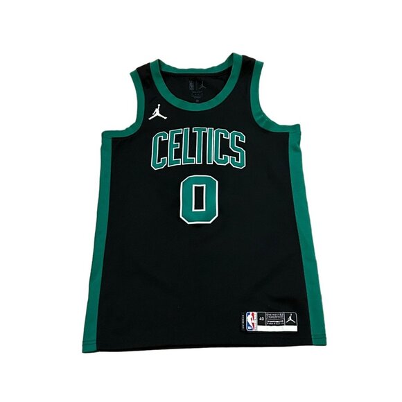 Nike Jordan Boston Celtics Jayson Tatum #0 NBA Swingman Black Jersey Men's 40 - Picture 1 of 9